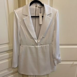 alice + olivia Mayra Tuxedo Romper